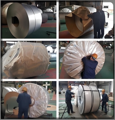 สแตนเลสเหล็กกระปุก PPGI Coil DX51 สําหรับการปรับแต่งแพคเกจและความหนา 0.12-0.2