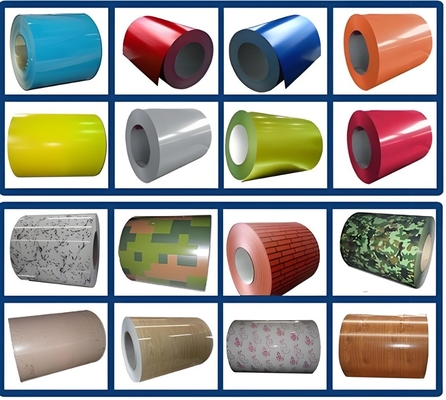Ppgi Coil สีเคลือบเหล็ก Prepainted สายสับเหล็กสําหรับการปรับความกว้าง