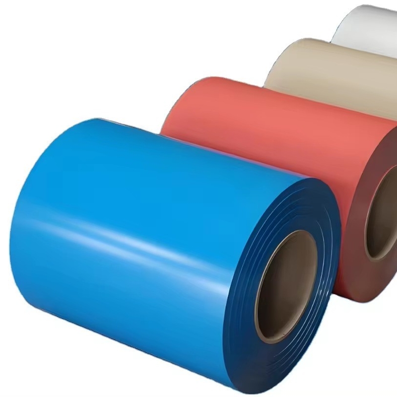 PPGI เกรดสีเคลือบแผ่นเหล็ก Prepainted สายสับเหล็ก Z81-Z120 การเคลือบ