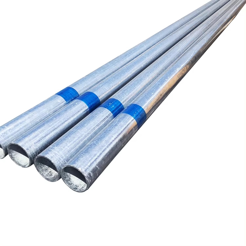 Q235/2 Inch/BS1387/ERW/Galvanized/ASTM/Round/Thread/Grooved/Painted/Pre Galvanized Steel Pipe ผงเหล็ก